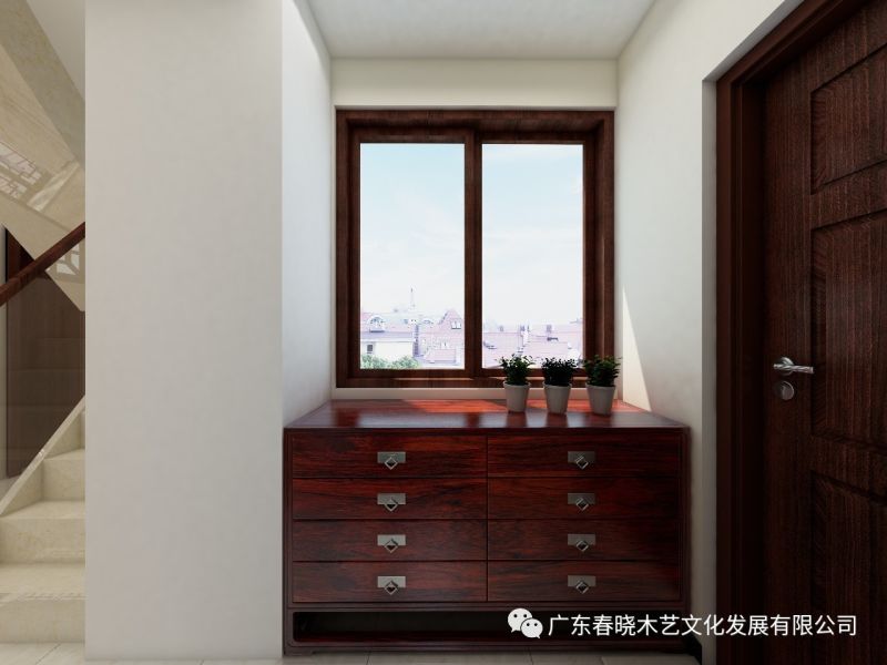現(xiàn)代居室中的禪風(fēng)意境 ——萬(wàn)科尚城凈面積88m2復(fù)式紅木家具全屋定制案例賞析(圖2)