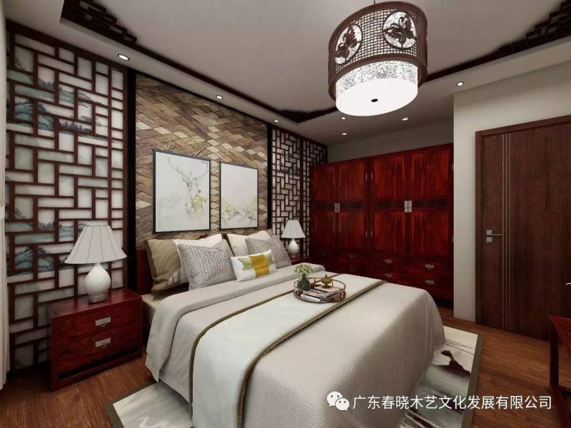 現(xiàn)代居室中的禪風(fēng)意境 ——萬(wàn)科尚城凈面積88m2復(fù)式紅木家具全屋定制案例賞析(圖13)